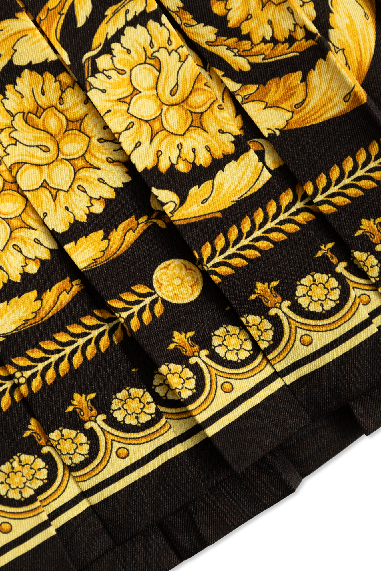 Versace モノクロバロック柄 スカート Versace Kids Dress with a pleated skirt | Kids's Girls